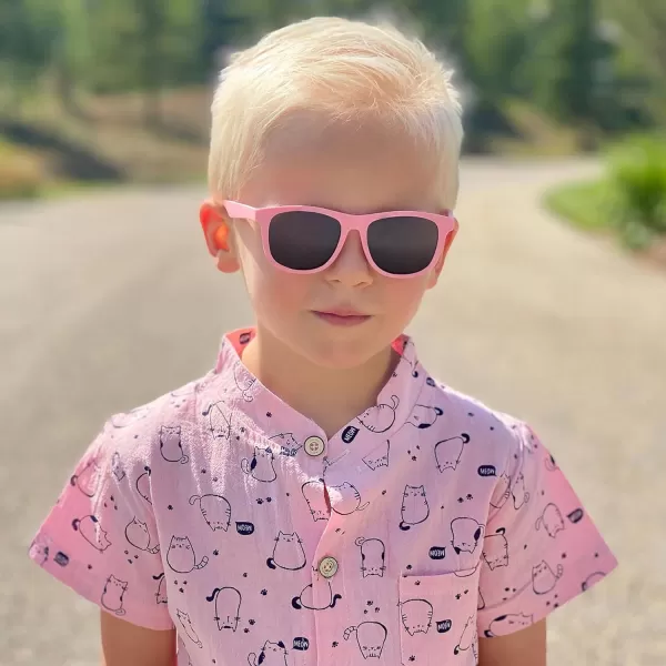 imageJAN ampamp JUL Baby Toddler Kids Flexible UV400 Polarized Sunglasses with Strap for Girls BoysPeachy Pink