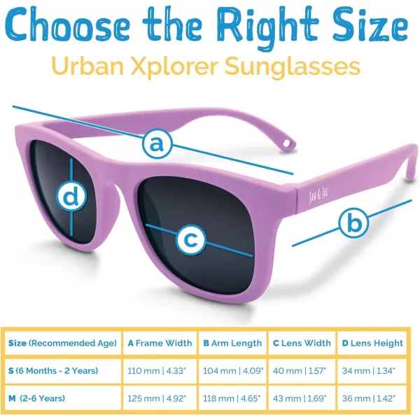 imageJAN ampamp JUL Baby Toddler Kids Flexible UV400 Polarized Sunglasses with Strap for Girls BoysPurple Popsicle
