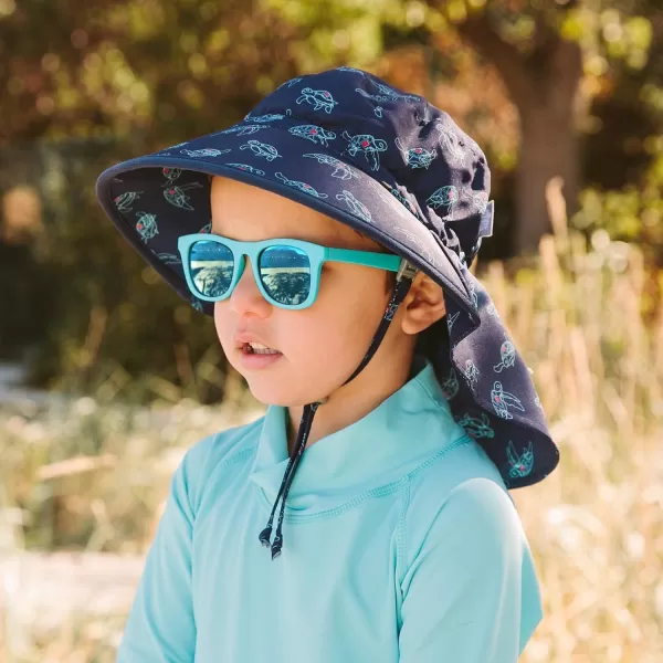 imageJAN ampamp JUL Baby Toddler Kids Flexible UV400 Polarized Sunglasses with Strap for Girls BoysTeal Aurora