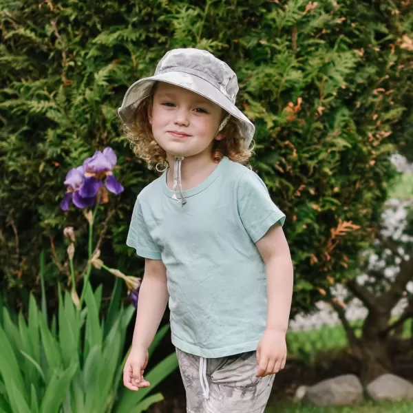 imageJAN ampamp JUL GrowwithMe Cotton Bucket SunHat for Baby and KidsBlack Tiedye