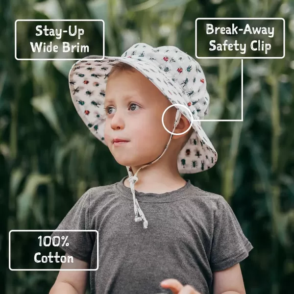 imageJAN ampamp JUL GrowwithMe Cotton Bucket SunHat for Baby and KidsBug