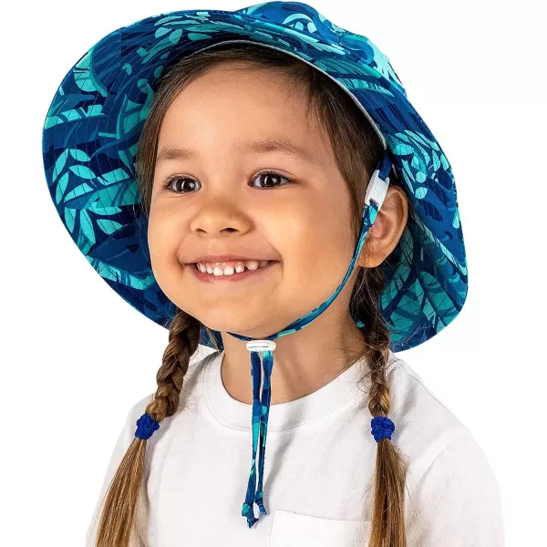 imageJAN ampamp JUL GrowwithMe Cotton Bucket SunHat for Baby and KidsCool Tropical
