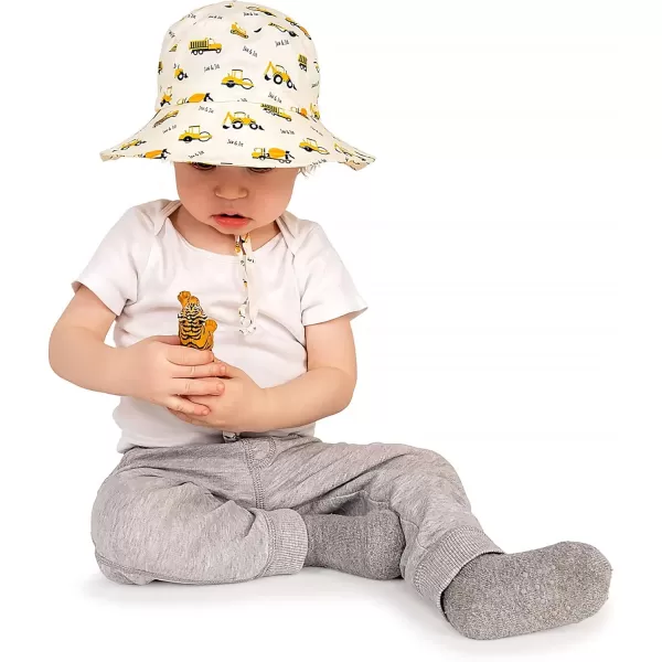 imageJAN ampamp JUL GrowwithMe Cotton Bucket SunHat for Baby and KidsLittle Diggers