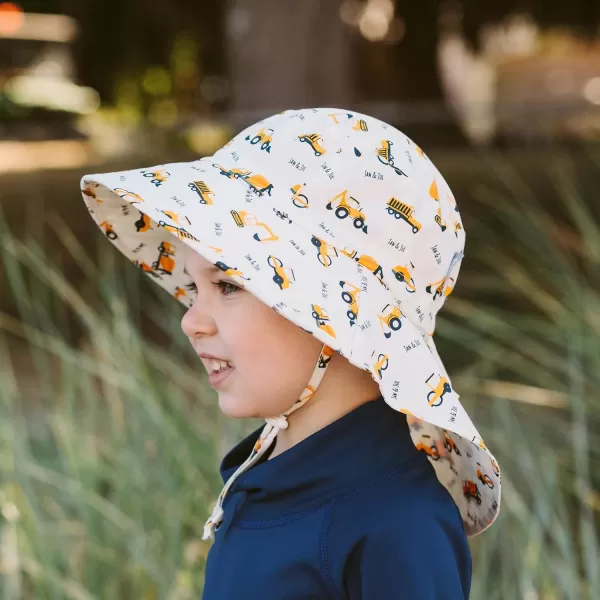 imageJAN ampamp JUL Kids Adjustable Cotton Adventure Sun Hat 50 UPFLittle Diggers