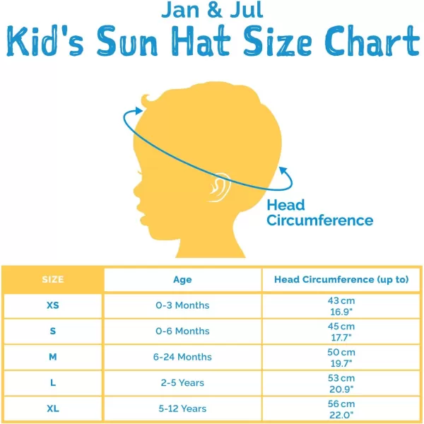 imageJAN ampamp JUL Kids Adjustable Cotton Adventure Sun Hat 50 UPFNavy