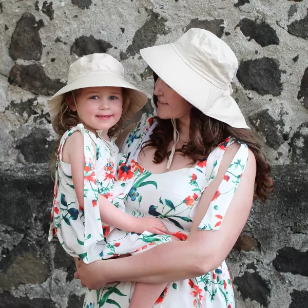 imageJAN ampamp JUL Kids Adjustable Cotton Adventure Sun Hat 50 UPFSand
