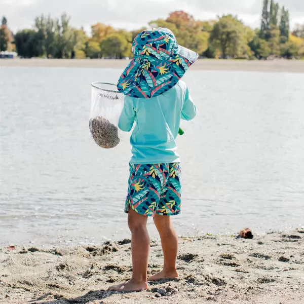 imageJAN ampamp JUL UV Swim Shorts and Long Sleeve UV Shirt for ToddlersSwim Shorts Tropical