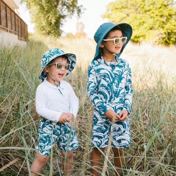 imageJAN ampamp JUL UV Swim Shorts and Long Sleeve UV Shirt for ToddlersSwim Shorts Wave Rider