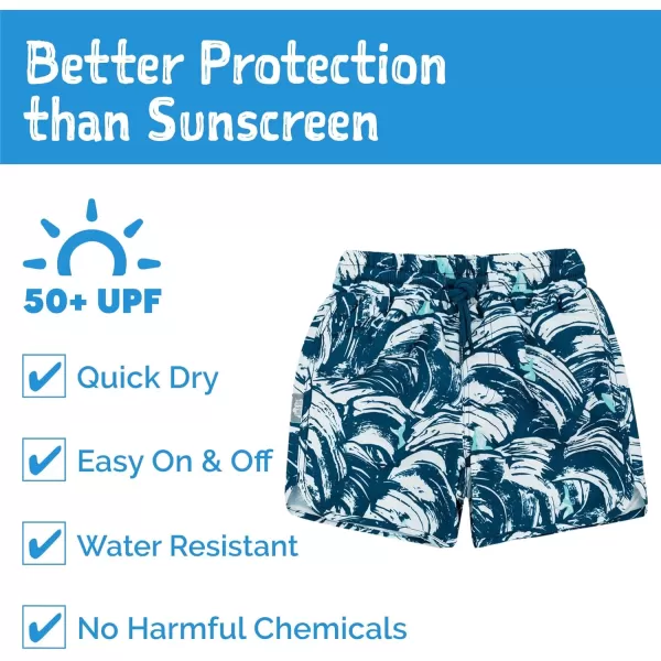 imageJAN ampamp JUL UV Swim Shorts and Long Sleeve UV Shirt for ToddlersSwim Shorts Wave Rider