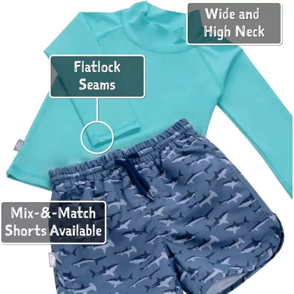 imageJAN ampamp JUL UV Swim Shorts and Long Sleeve UV Shirt for ToddlersUv Shirt Lagoon