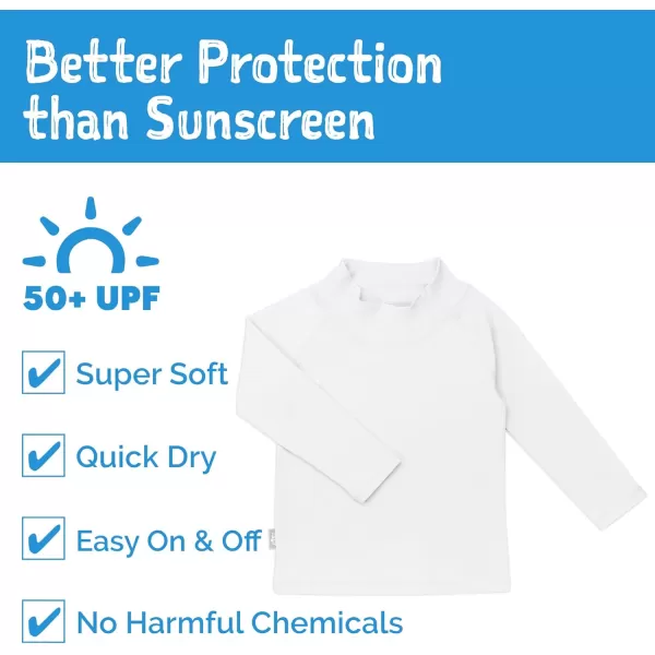 imageJAN ampamp JUL UV Swim Shorts and Long Sleeve UV Shirt for ToddlersUv Shirt White