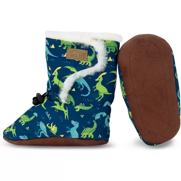 imageJAN ampamp JUL WaterResistant Winter Booties for Babies and ToddlersDinoland