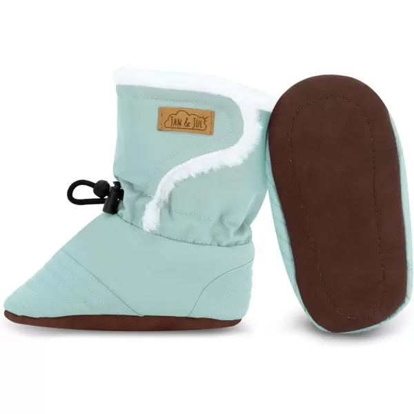 imageJAN ampamp JUL WaterResistant Winter Booties for Babies and ToddlersDusty Mint