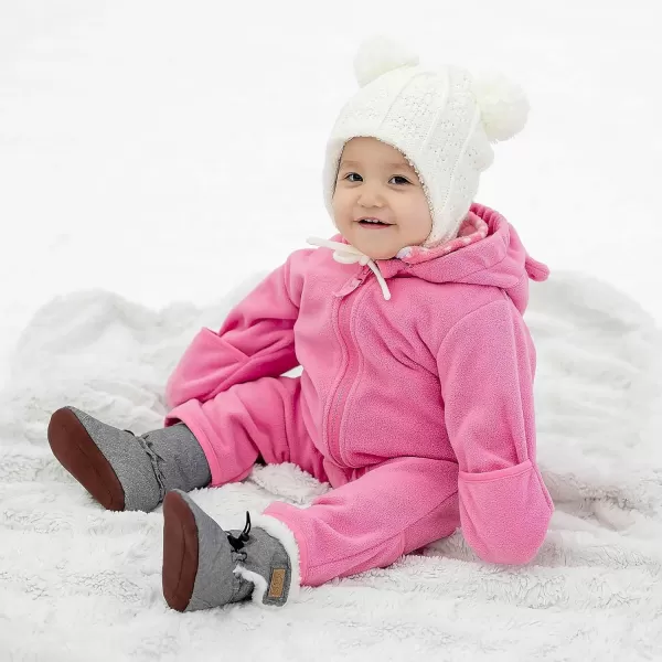 imageJAN ampamp JUL WaterResistant Winter Booties for Babies and ToddlersDusty Pink