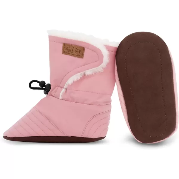 imageJAN ampamp JUL WaterResistant Winter Booties for Babies and ToddlersDusty Pink