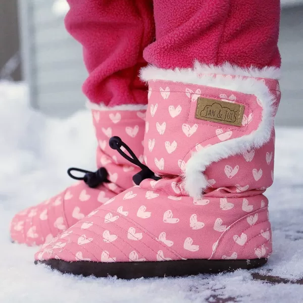 imageJAN ampamp JUL WaterResistant Winter Booties for Babies and ToddlersHearts