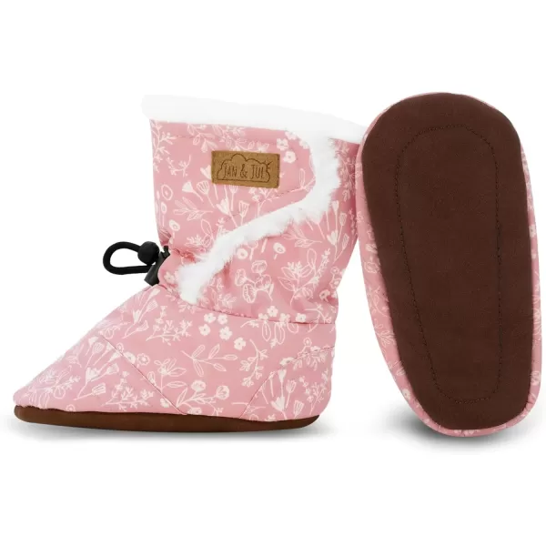 imageJAN ampamp JUL WaterResistant Winter Booties for Babies and ToddlersPrairie Flowers