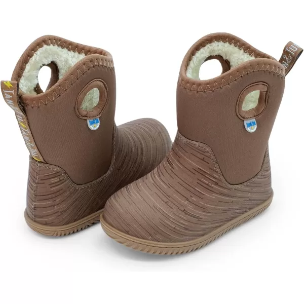 imageJAN ampamp JUL Waterproof Insulated Winter Boots for Toddlers and KidsBrown Birch