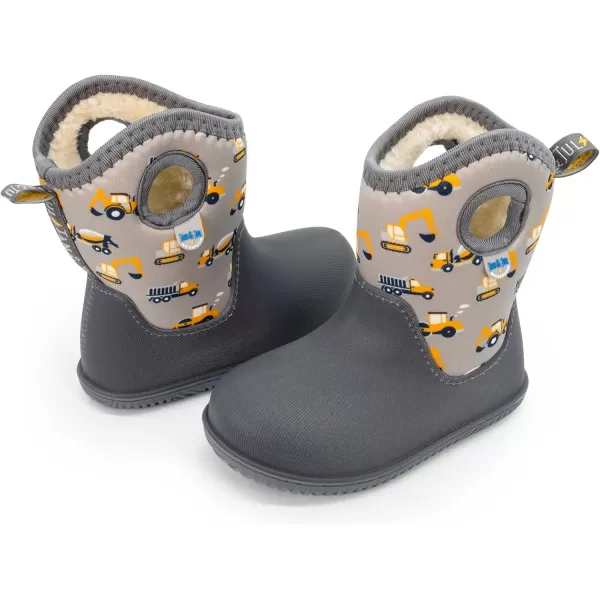 imageJAN ampamp JUL Waterproof Insulated Winter Boots for Toddlers and KidsGrey Construction