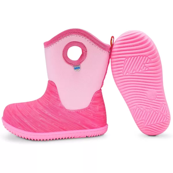 imageJAN ampamp JUL Waterproof Insulated Winter Boots for Toddlers and KidsPink Birch No Finger Holes