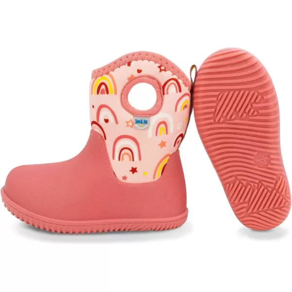 imageJAN ampamp JUL Waterproof Insulated Winter Boots for Toddlers and KidsPink Rainbow
