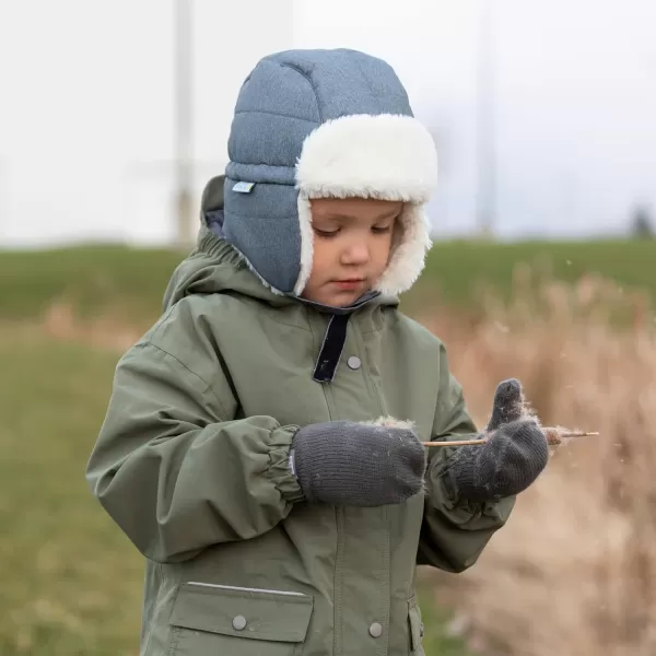 imageJAN ampamp JUL Waterproof Winter Hat for Babies and KidsHeather Grey