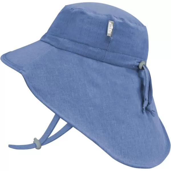 imageJAN ampamp JUL 50 UPF QuickDry SunHats for BoysBlue With Blue Trim