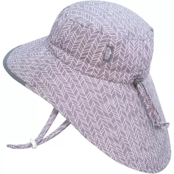 imageJAN ampamp JUL 50 UPF QuickDry SunHats for BoysGrey Herringbone