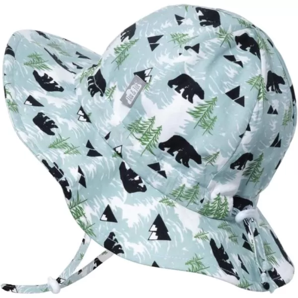 imageJAN ampamp JUL Adjustable Cotton Floppy SunHat with 50 UPF ProtectionBear