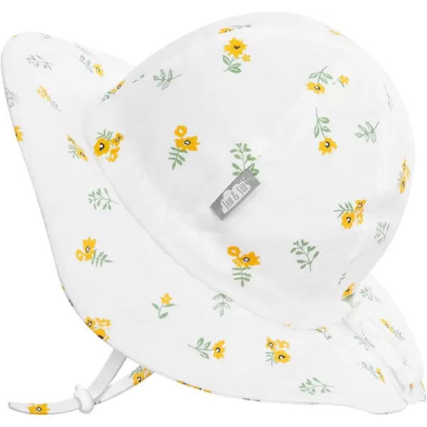 imageJAN ampamp JUL Adjustable Cotton Floppy SunHat with 50 UPF ProtectionYellow Flower