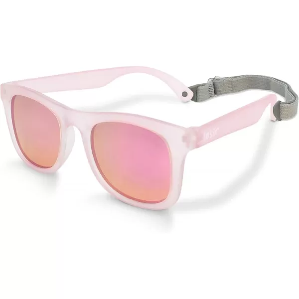 imageJAN ampamp JUL Baby Toddler Kids Flexible UV400 Polarized Sunglasses with Strap for Girls BoysFrosty Lavender Aurora