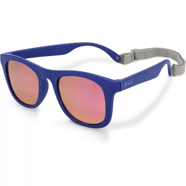 imageJAN ampamp JUL Baby Toddler Kids Flexible UV400 Polarized Sunglasses with Strap for Girls BoysNavy Aurora