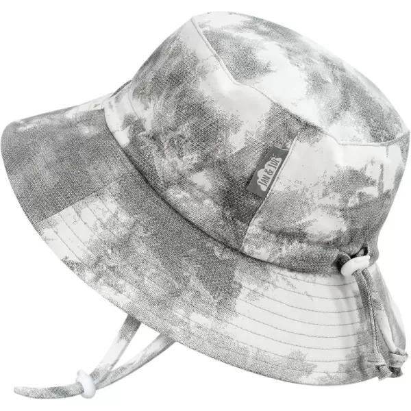 imageJAN ampamp JUL GrowwithMe Cotton Bucket SunHat for Baby and KidsBlack Tiedye