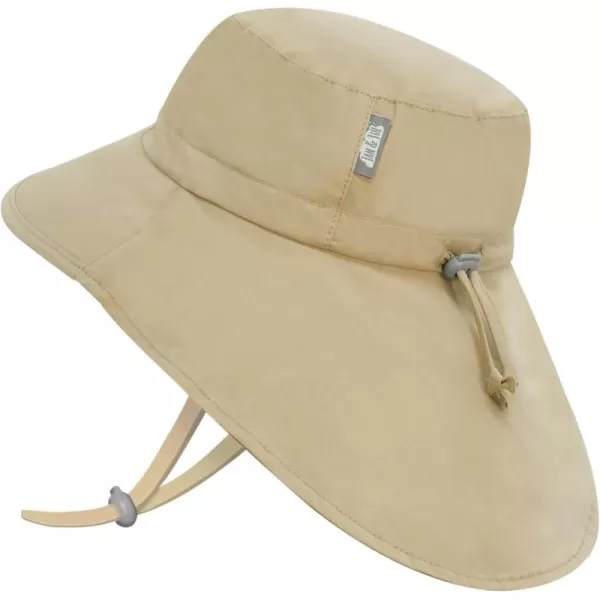imageJAN ampamp JUL Kids Adjustable Cotton Adventure Sun Hat 50 UPFOlive Khaki