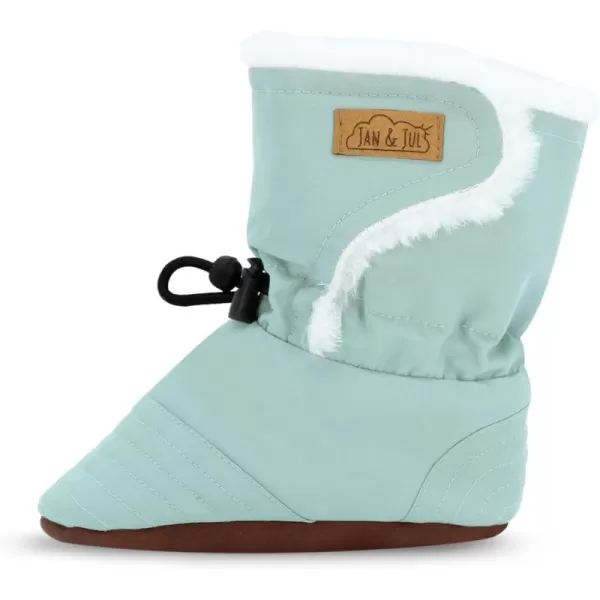 imageJAN ampamp JUL WaterResistant Winter Booties for Babies and ToddlersDusty Mint