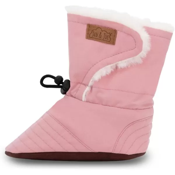 imageJAN ampamp JUL WaterResistant Winter Booties for Babies and ToddlersDusty Pink