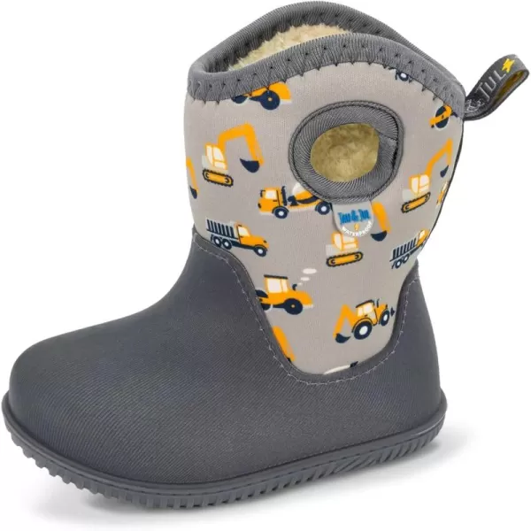 imageJAN ampamp JUL Waterproof Insulated Winter Boots for Toddlers and KidsGrey Construction