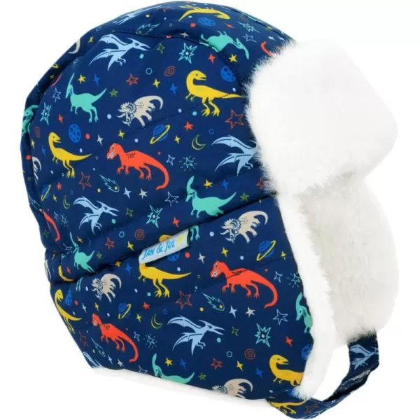 imageJAN ampamp JUL Waterproof Winter Hat for Babies and KidsSpace Dinos  No Toggle