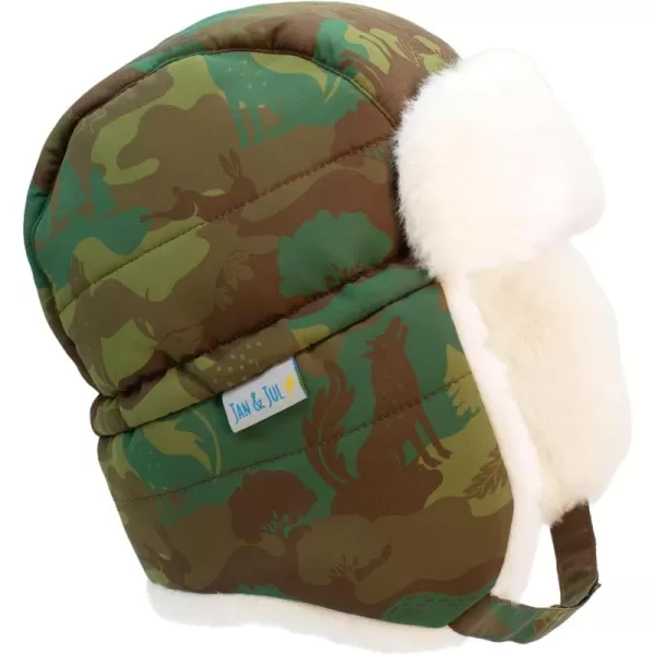 imageJAN ampamp JUL Waterproof Winter Hat for Babies and KidsWoodland Camo  No Toggle