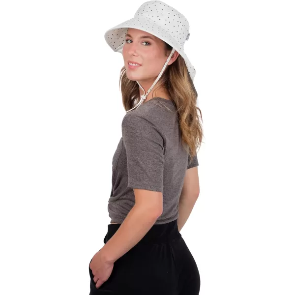 imageJAN ampamp JUL 100 Cotton Adjustable Sun Hat with UV Protection for WomenCotton Adventure Dots