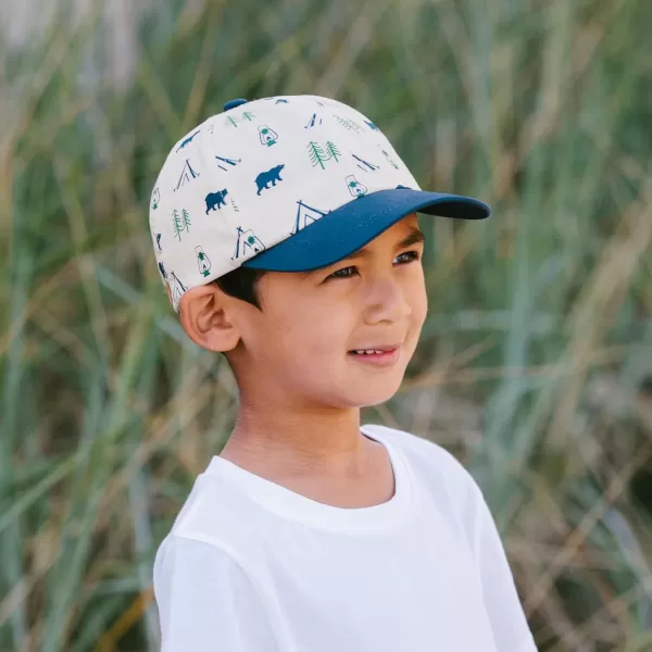 imageJAN ampamp JUL 50UPF Cotton Baseball Cap Baby Toddler KidsBear Camp