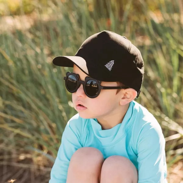 imageJAN ampamp JUL 50UPF Cotton Baseball Cap Baby Toddler KidsBlack