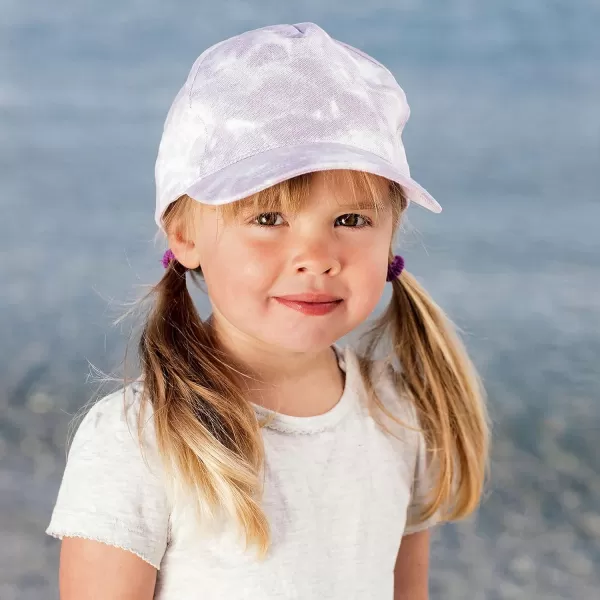 imageJAN ampamp JUL 50UPF Cotton Baseball Cap Baby Toddler KidsLavender Tiedye