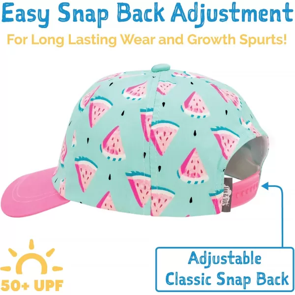 imageJAN ampamp JUL 50UPF Cotton Baseball Cap Baby Toddler KidsPurple Daisy