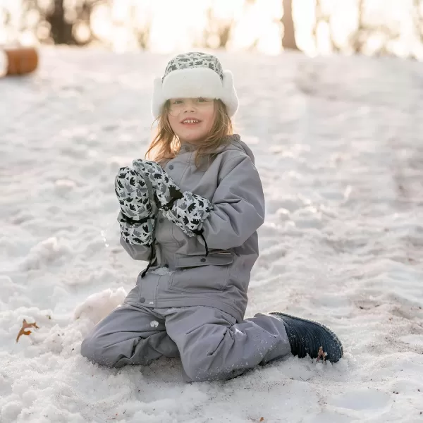imageJAN ampamp JUL Boys StayOn Snow Mittens Waterproof InsulatedNo Thumb Bear Cub Rated 15 