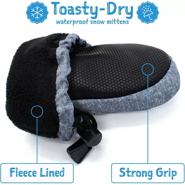 imageJAN ampamp JUL Boys StayOn Snow Mittens Waterproof InsulatedNo Thumb Bear Cub Rated 15 