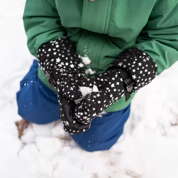 imageJAN ampamp JUL Boys StayOn Snow Mittens Waterproof InsulatedNo Thumb Space Dinos Rated 15 
