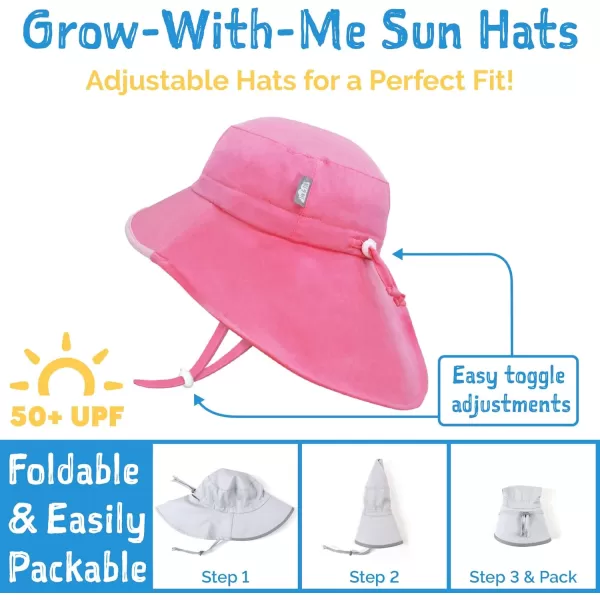 imageJAN ampamp JUL Girls Adjustable Water Resistant SunhatLight Pink