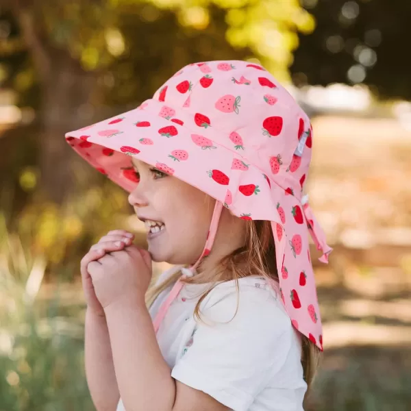 imageJAN ampamp JUL Girls Adjustable Water Resistant SunhatPink Strawberry