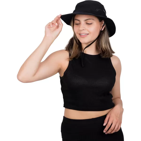 imageJAN ampamp JUL Jasper Hat  50 UPF Outdoor Hat with Mesh PanelsFoldable Jasper Hat Black